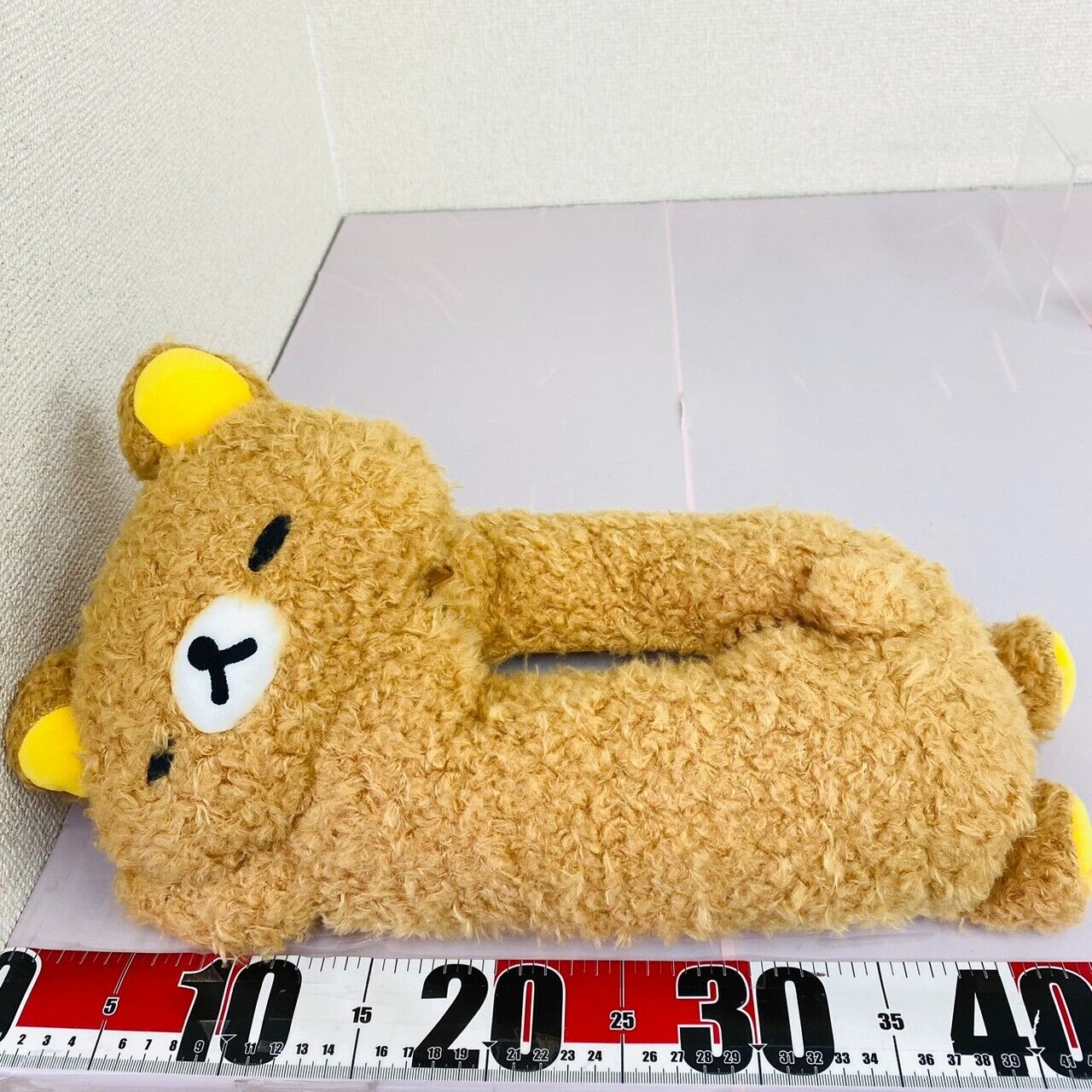 Rilakkuma Korilakkuma San-X Tissue Cover Brown Fluffy Goodnight Plush Toy Kawaii