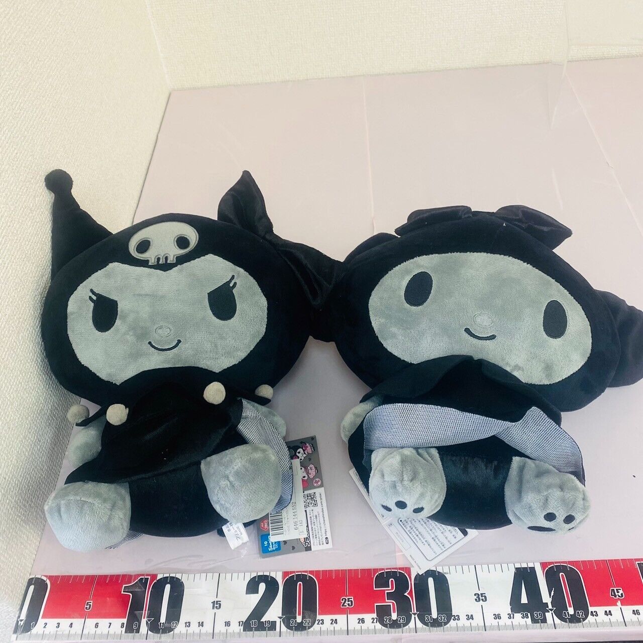 Sanrio My Melody Kuromi Plush Set 2 Excited Black Friday Rabbit White Soft Toy