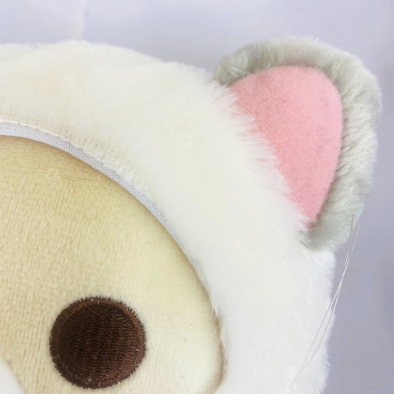 San-X Korilakkuma Puppet Plush Soft Stuffed Toy Set 2 Cat Costume White Pink