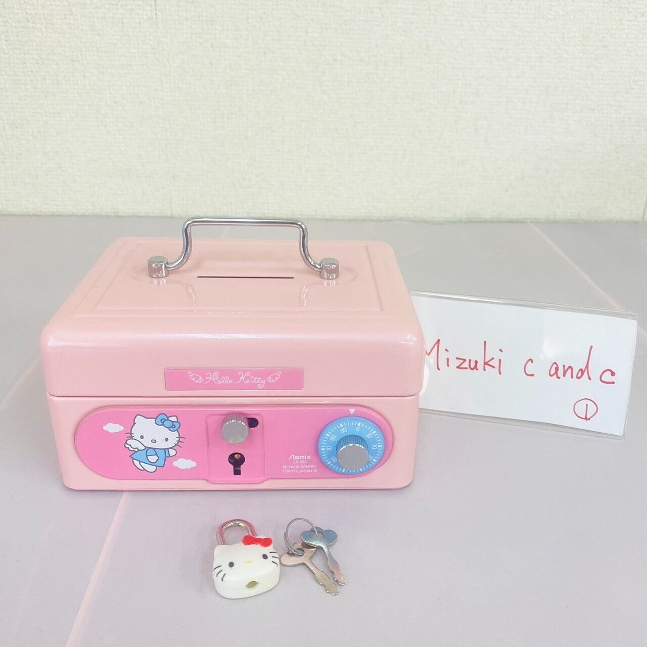 Sanrio Hello Kitty Safe Padlock Set Pink Angel Cat Dial Type Kawaii Character