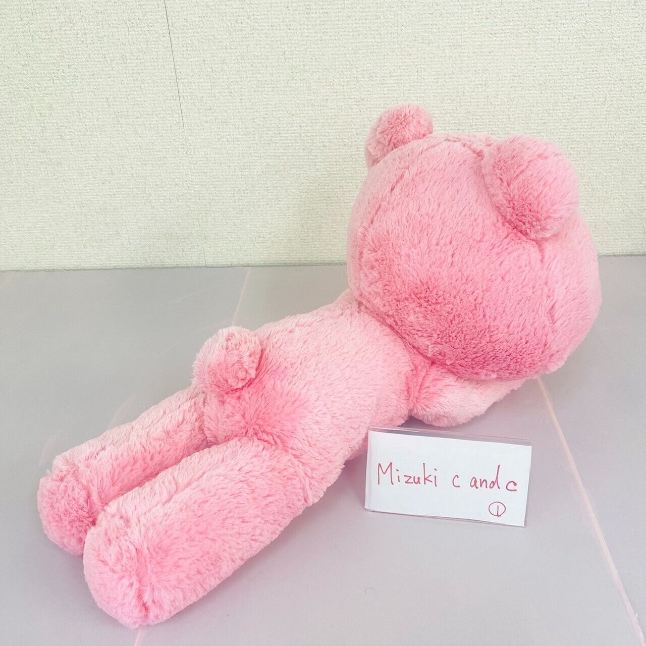 TAiTo Gloomy Bloody Bear Plush Pink Doll Soft Stuffed Toy Valentine Lying Fluffy