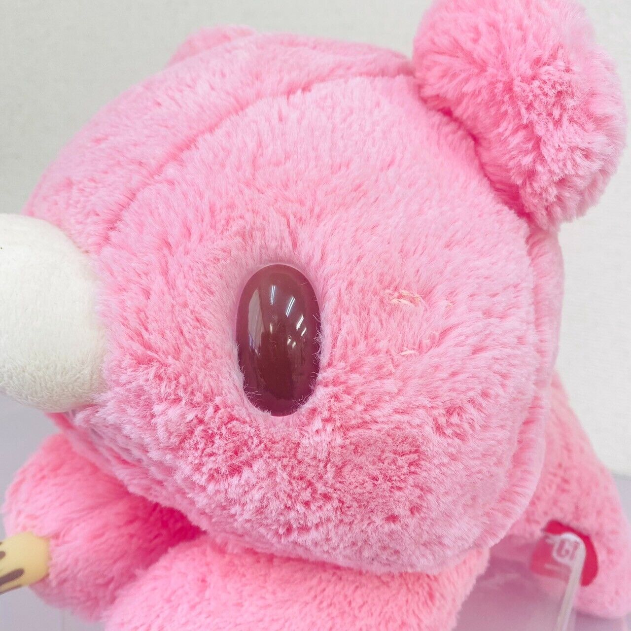 TAiTo Gloomy Bloody Bear Plush Pink Doll Soft Stuffed Toy Valentine Lying Fluffy