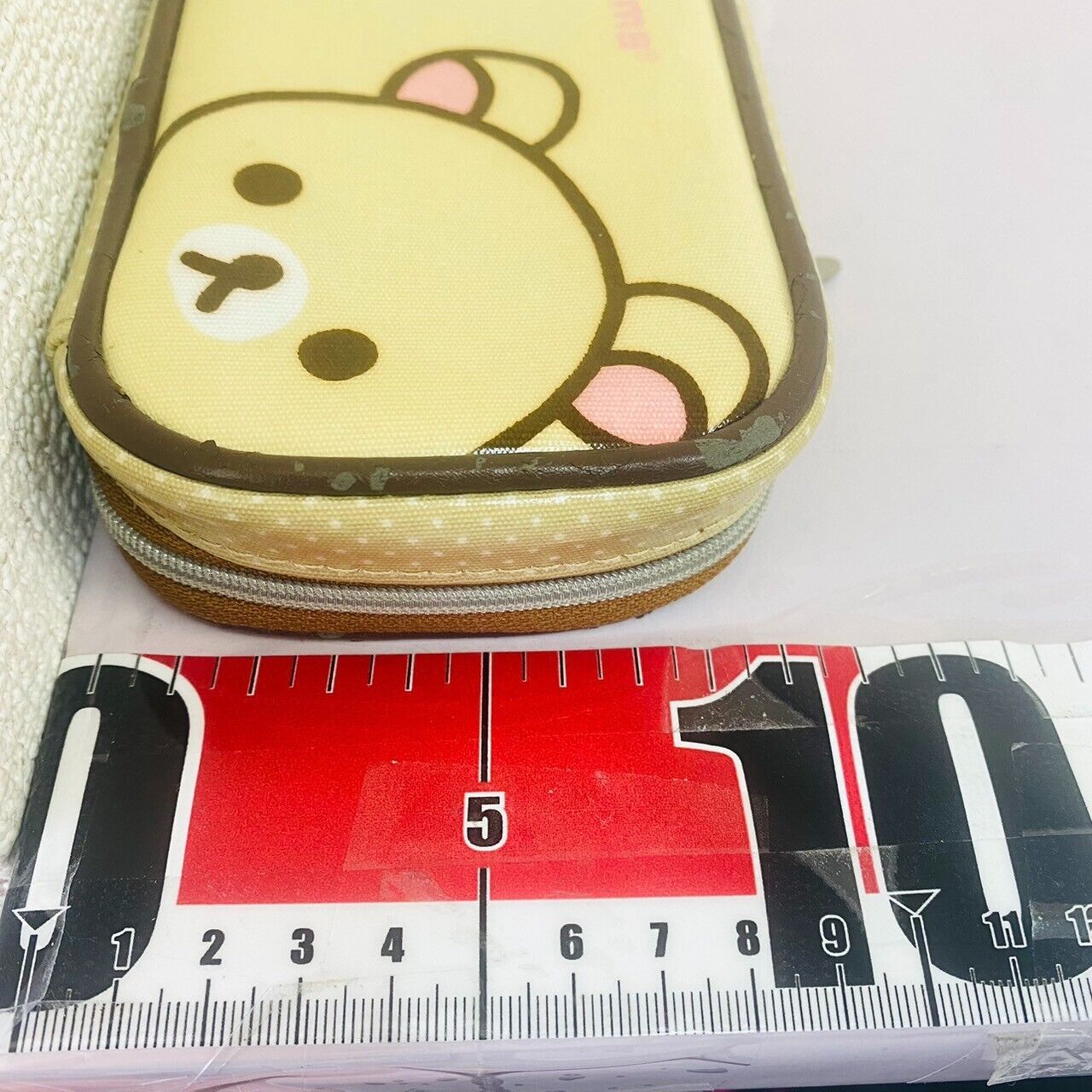 San-x Rilakkuma Korilakkuma Nintendo 3DS Case Pouch Bear White Brown Dot Kawaii