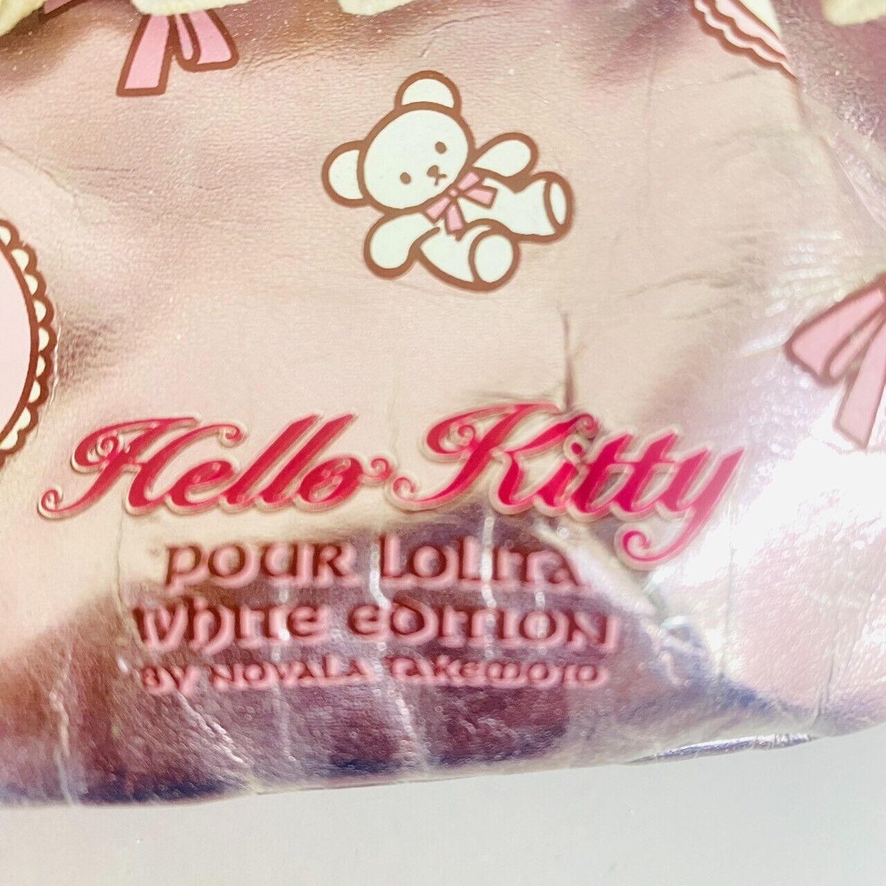 Sanrio Hello Kitty Nobara Takemoto Collaboration Pouch Wallet Lolita Pink Ribbon