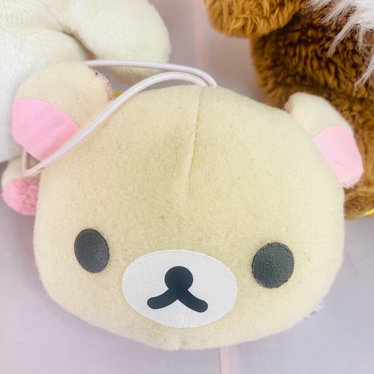 San-x Korilakkuma Chairoikoguma Plush Set Soft Stuffed Toy Fluffy White Brown