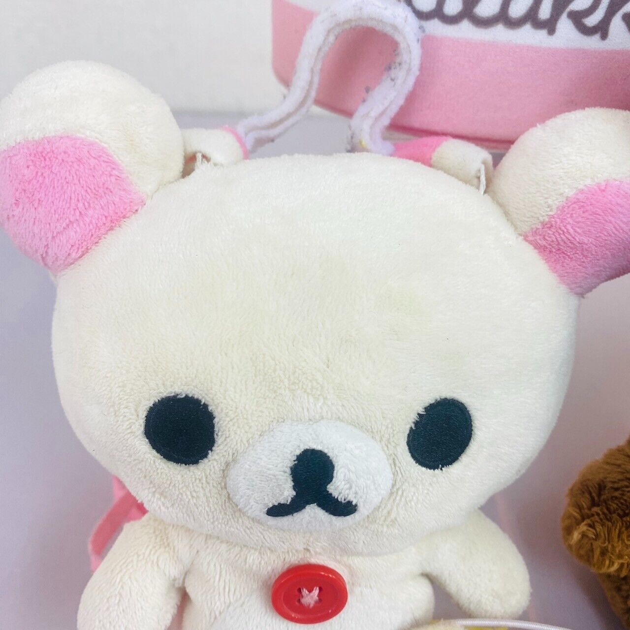 San-x Korilakkuma Chairoikoguma Plush Set Soft Stuffed Toy Fluffy White Brown