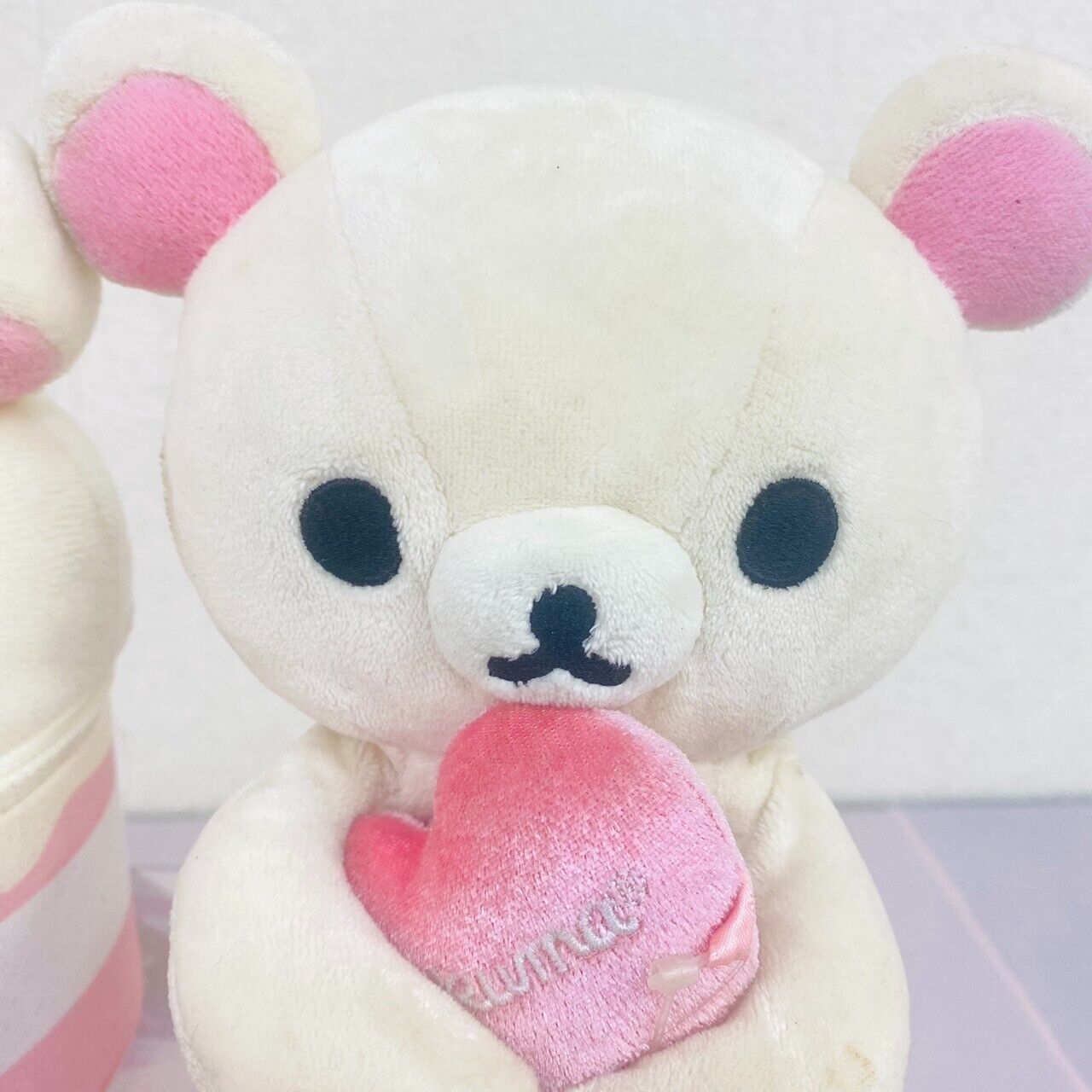 San-x Korilakkuma Chairoikoguma Plush Set Soft Stuffed Toy Fluffy White Brown