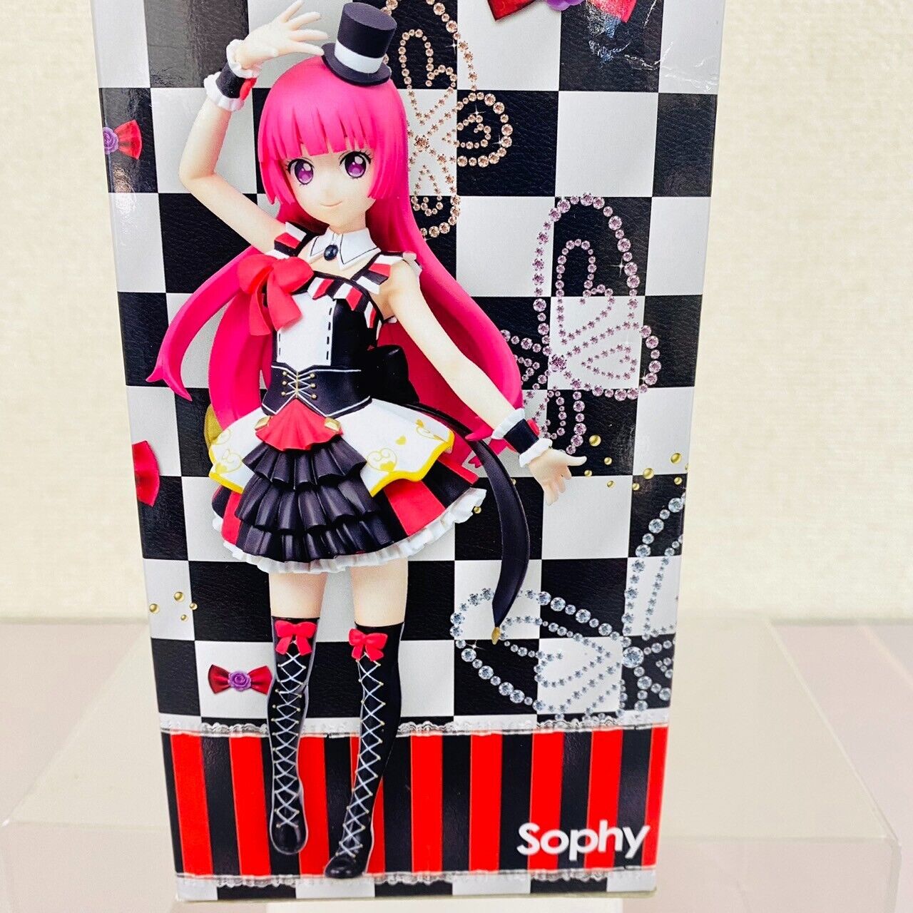 PriPa Sophie☆Cyllium Premium Figure Coordination Red Long Hair Ribbon Anime Idol