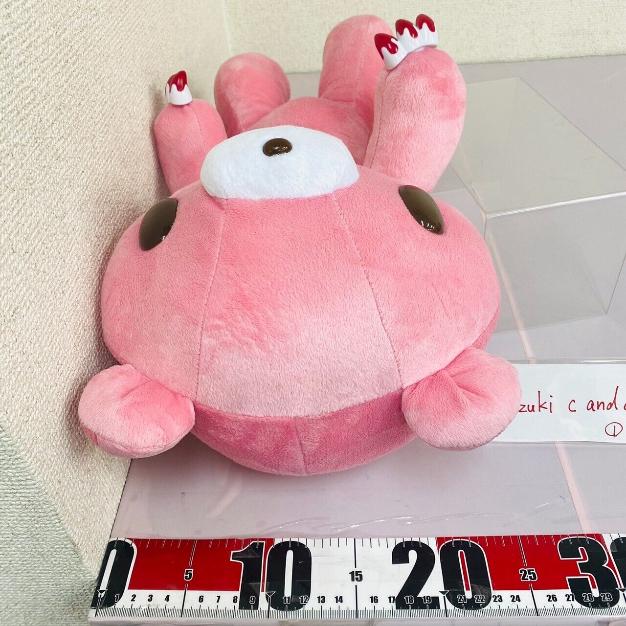 TAiTo Gloomy Bear Bloody Big Plush Pink Soft Stuffed Toy 21th Anniversary Kawaii