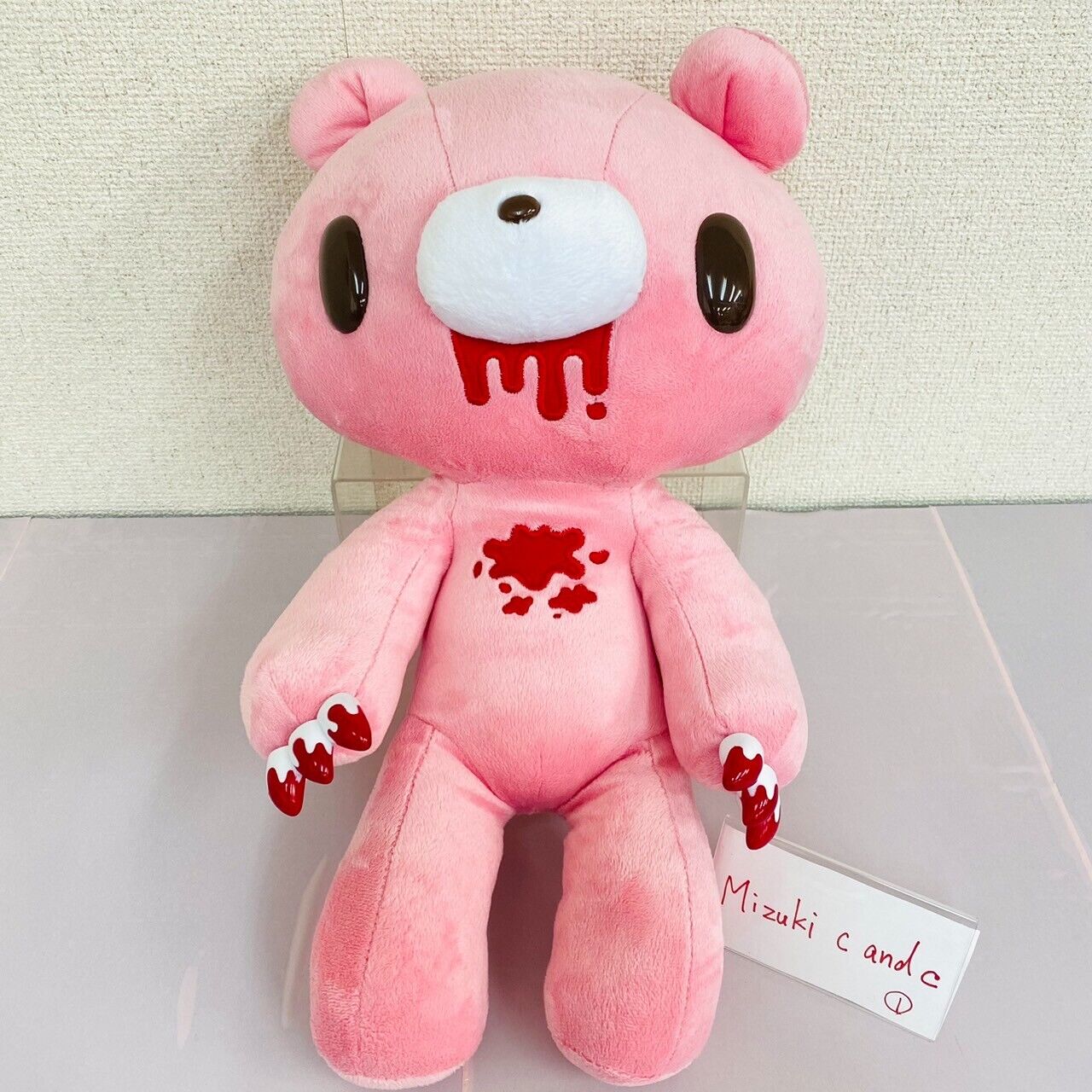 TAiTo Gloomy Bear Bloody Big Plush Pink Soft Stuffed Toy 21th Anniversary Kawaii