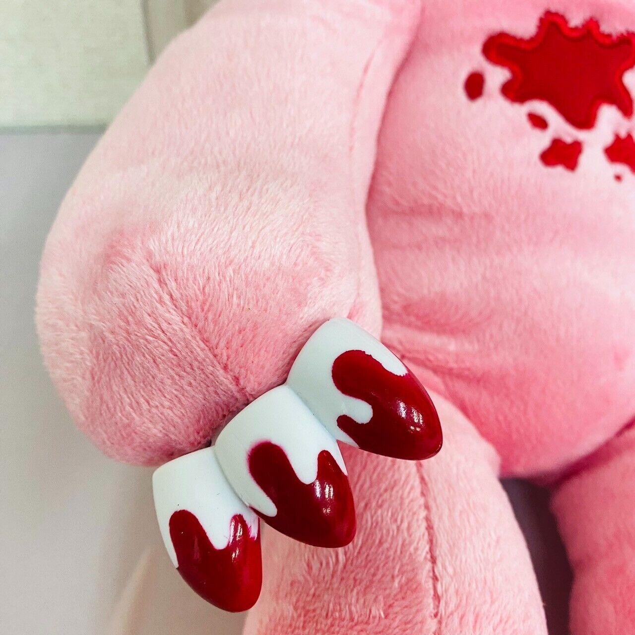 TAiTo Gloomy Bear Bloody Big Plush Pink Soft Stuffed Toy 21th Anniversary Kawaii