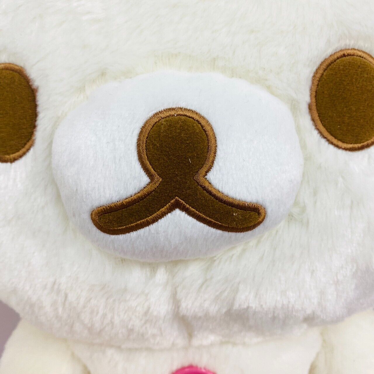 San-X Rilakkuma Korilakkuma Plush Soft Stuffed Toy White Bear Big Face XL Kawaii