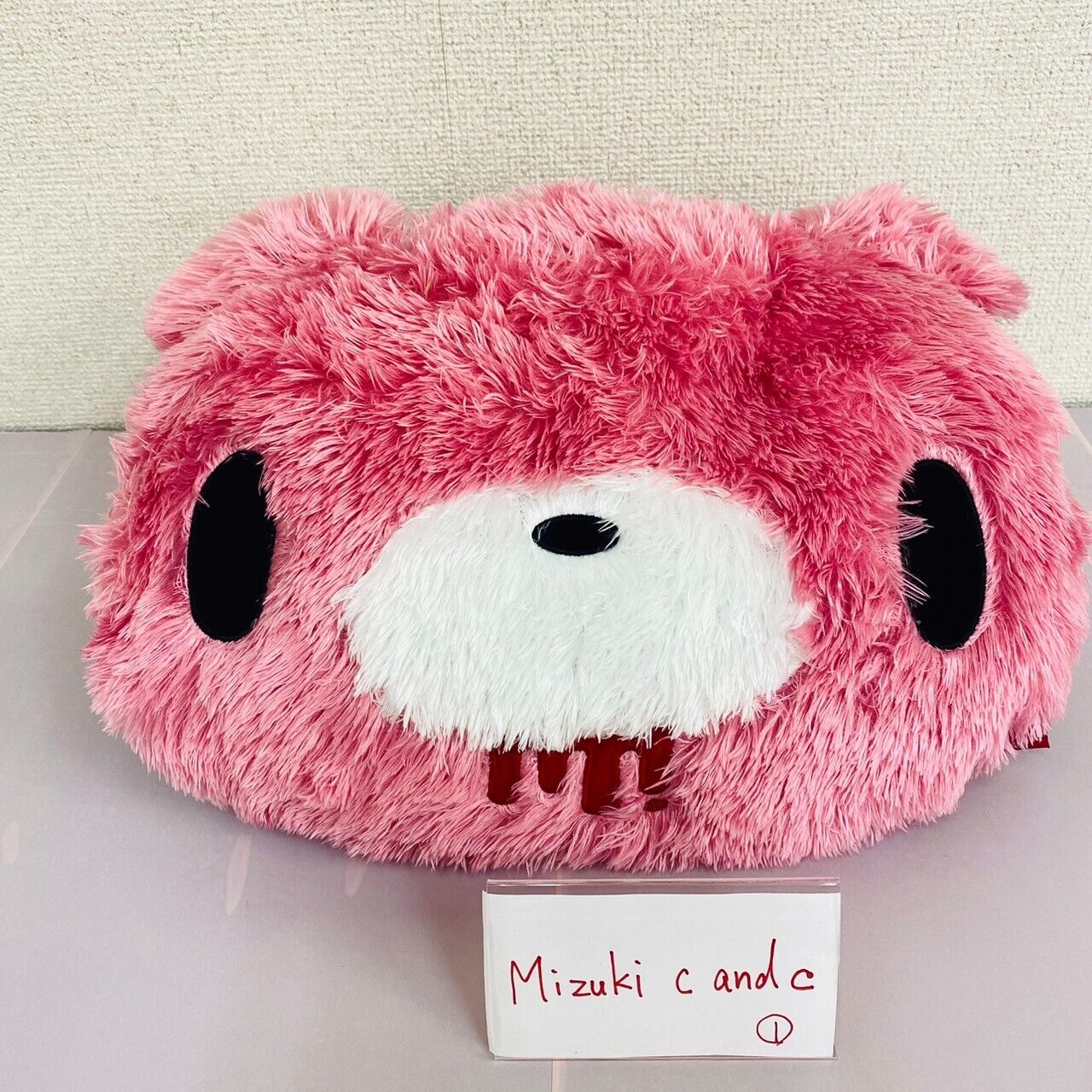 TAiTo Gloomy Bear Bloody Pink Face Cushion Plush Fluffy Soft Stuffed Toy CGP 118