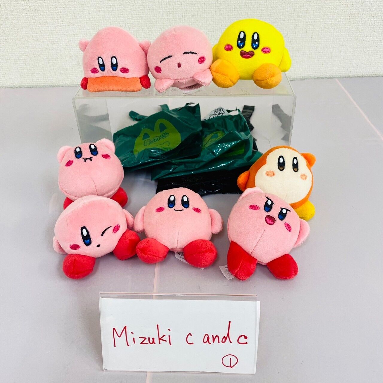 Kirby of the Stars Star Hoshi no Kirby Plush Mascot MacDonald Happy Set Pink