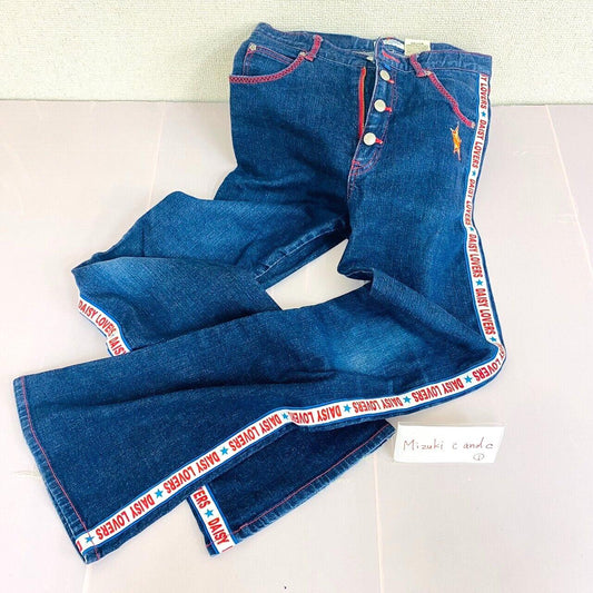 Daisy Lovers Denim Pants 160cm Navy Star Cute Paradise Line Bottoms Button Rare