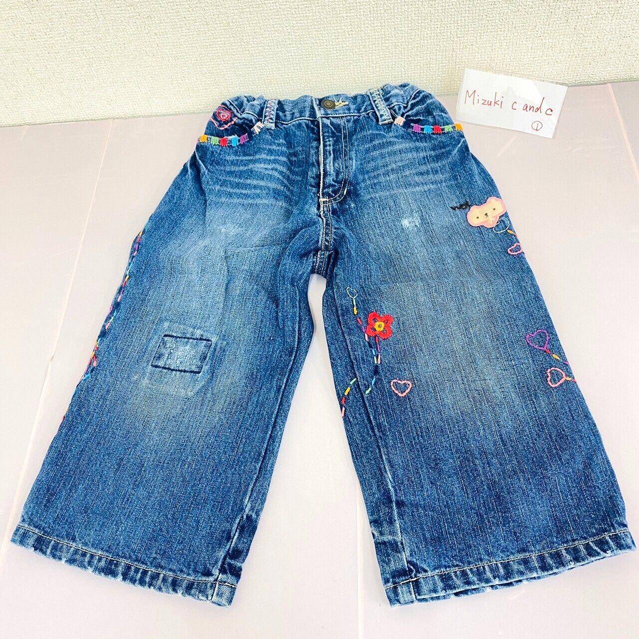 Bettys Blue Denim Pants 140cm Kids Navy Kuma No Eimy Chan Bottoms Girls Kawaii