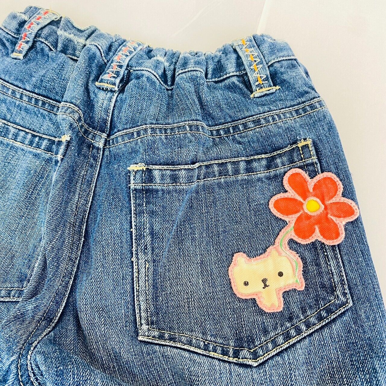 Bettys Blue Denim Pants 140cm Kids Navy Kuma No Eimy Chan Bottoms Girls Kawaii