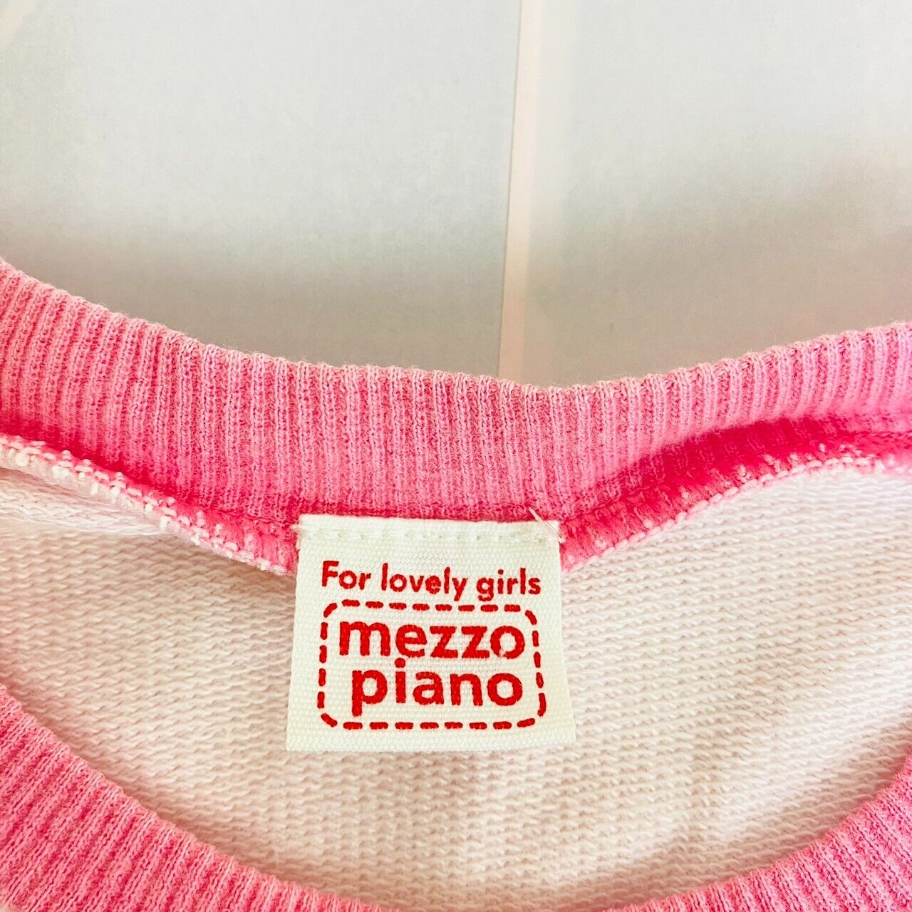 Mezzo Piano Kids T-shirt 150cm Long Sleeve Pink Over The Rainbow Berrie-chan