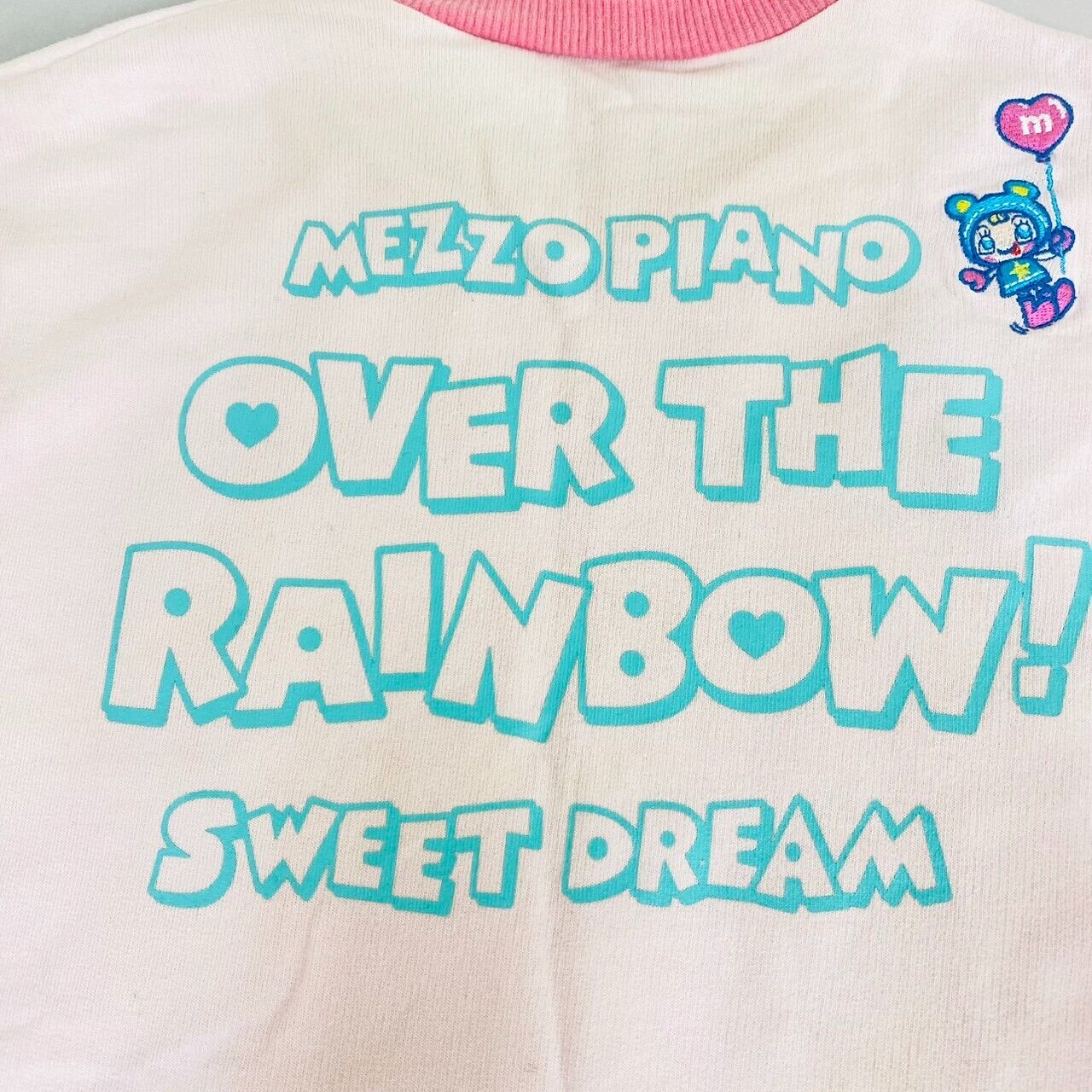 Mezzo Piano Kids T-shirt 150cm Long Sleeve Pink Over The Rainbow Berrie-chan