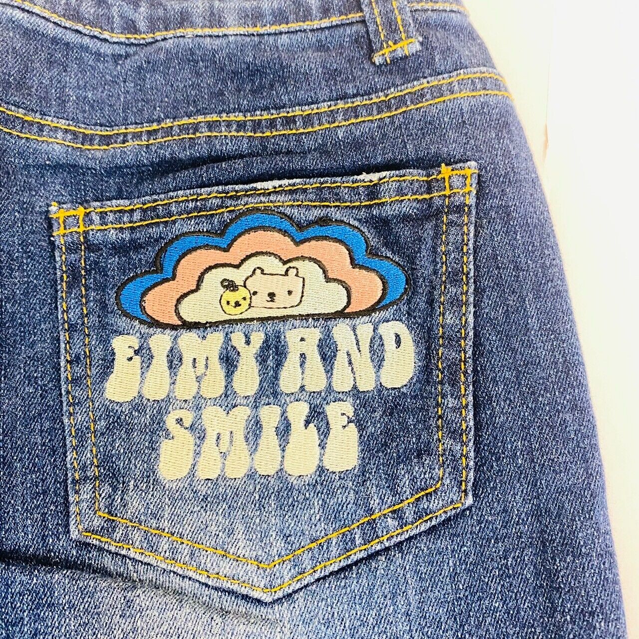 Bettys Blue Denim Pants 160cm Kids Navy Kuma No Eimy Chan Bottoms Girls Smile