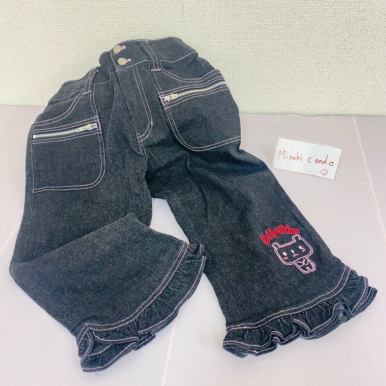 Bettys Blue Denim Pants 150cm Kids Navy Kuma No Eimy Chan Bottoms Frill Kawaii