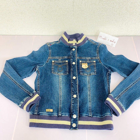 Daisy Lovers Kids Denim Jacket 150cm M Girls Simple Clothing Tops Button Kawaii