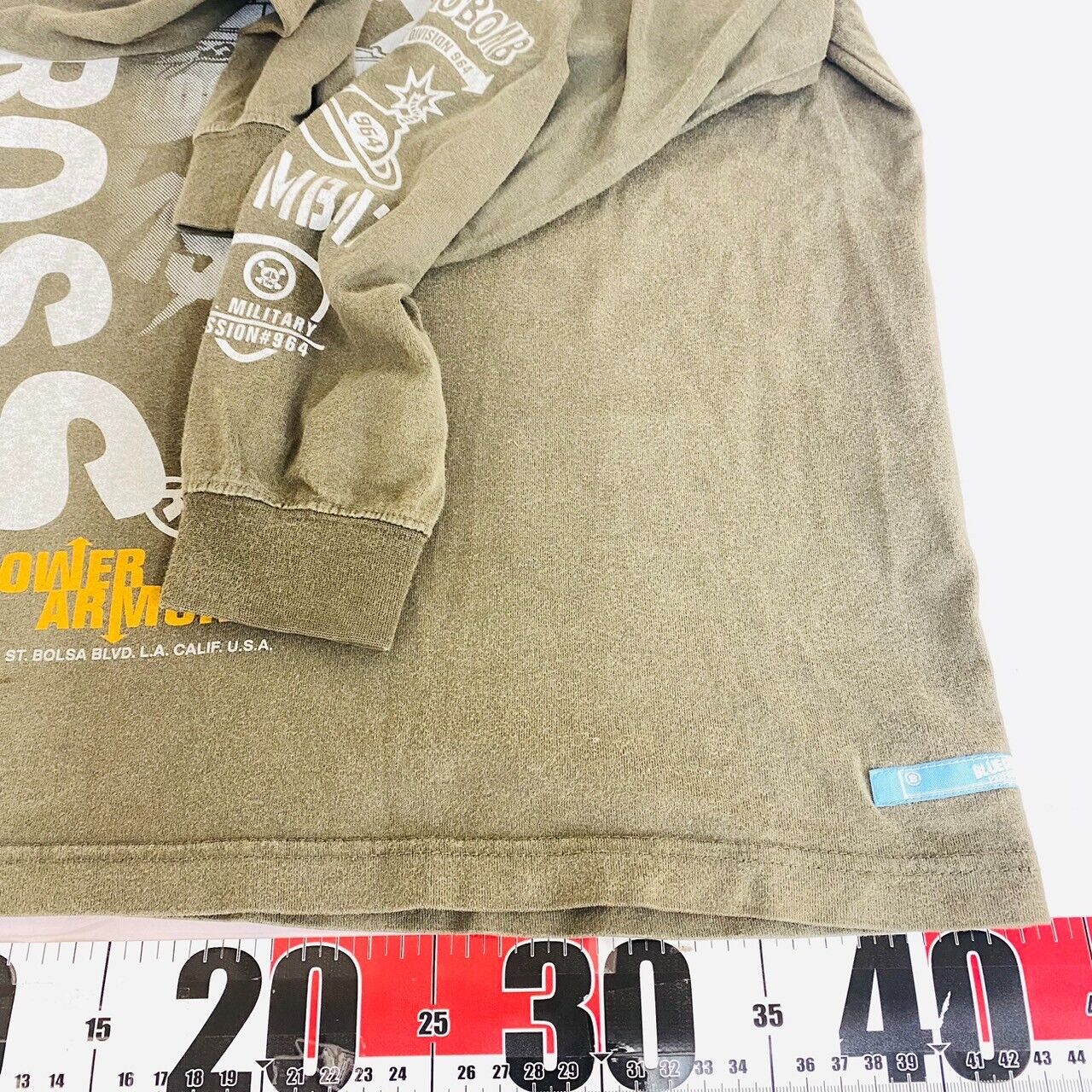 Kids Tops Long Sleeve T-shirt 140cm Blue Cross Khaki BC-64 Tank Squadron Cloth