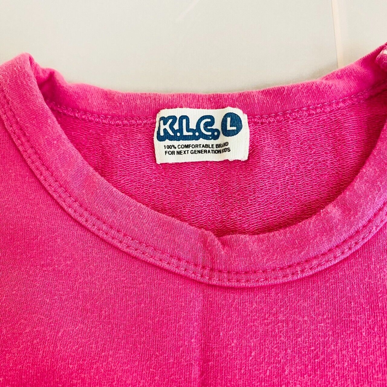 K.L.C Kids Tops Set 3 Pink Blue Black Long Sleeve T-shirt 150cm 160cm Kawaii