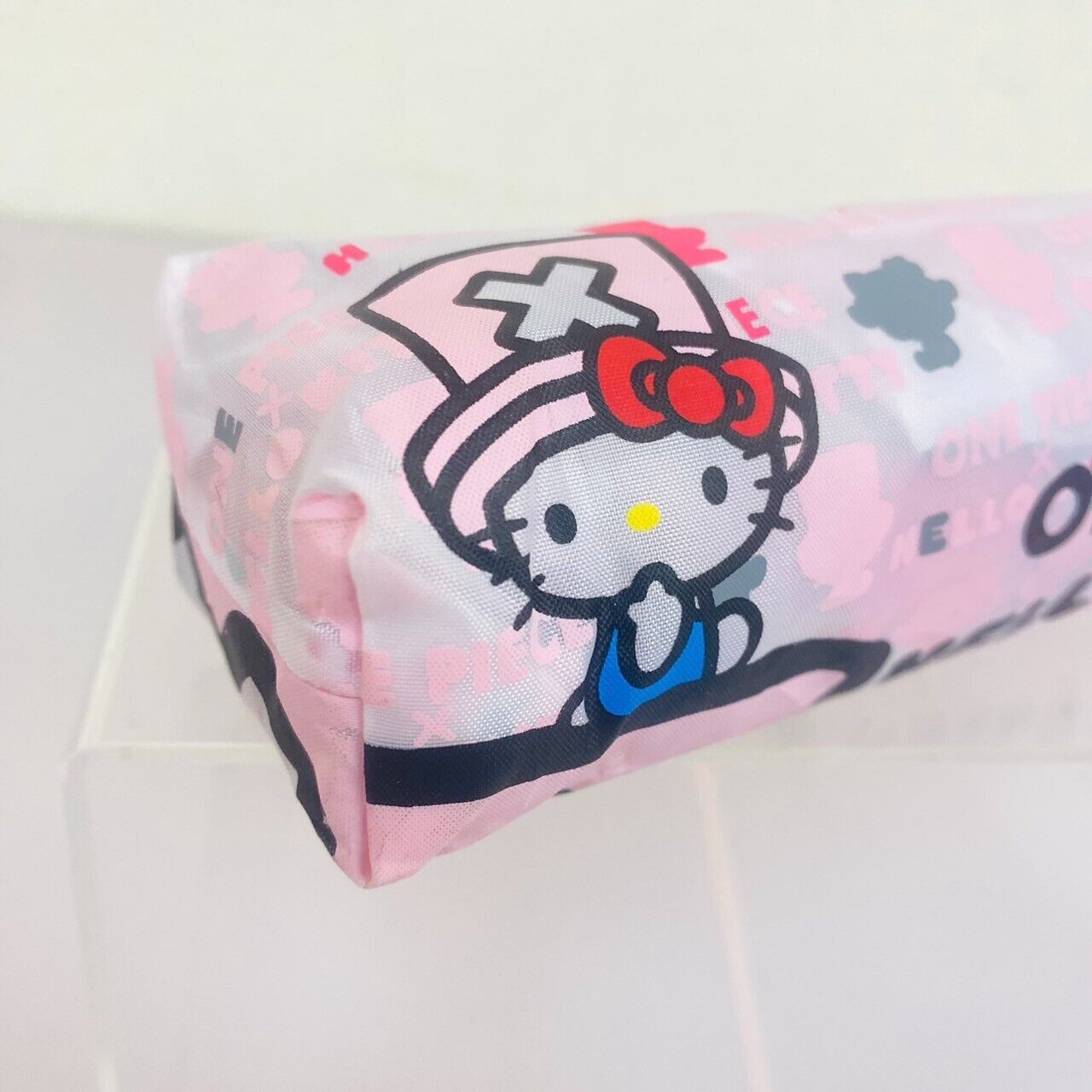 Sanrio Kitty x Chopper Collaboration Folding Compact Umbrella Pink Kawaii Rare