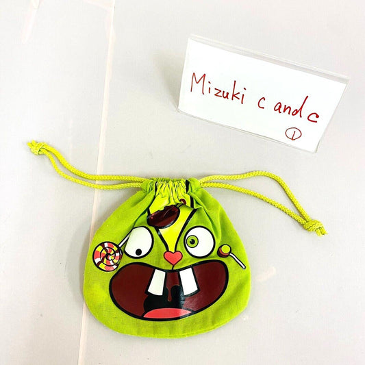 Happy Tree Friends Nutty Drawstring Bag Pouch Purse Green Face Candy Kawaii Rare