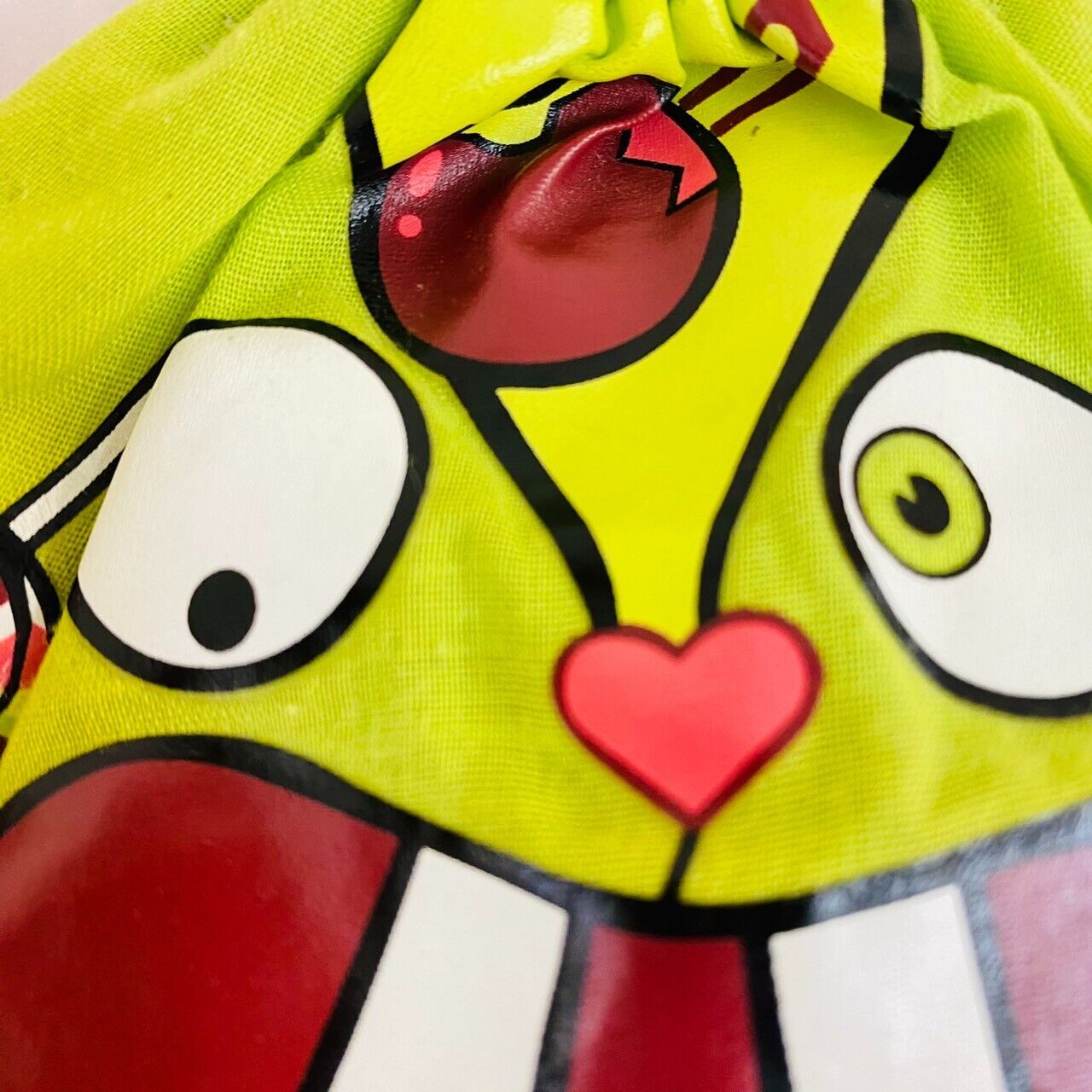 Happy Tree Friends Nutty Drawstring Bag Pouch Purse Green Face Candy Kawaii Rare