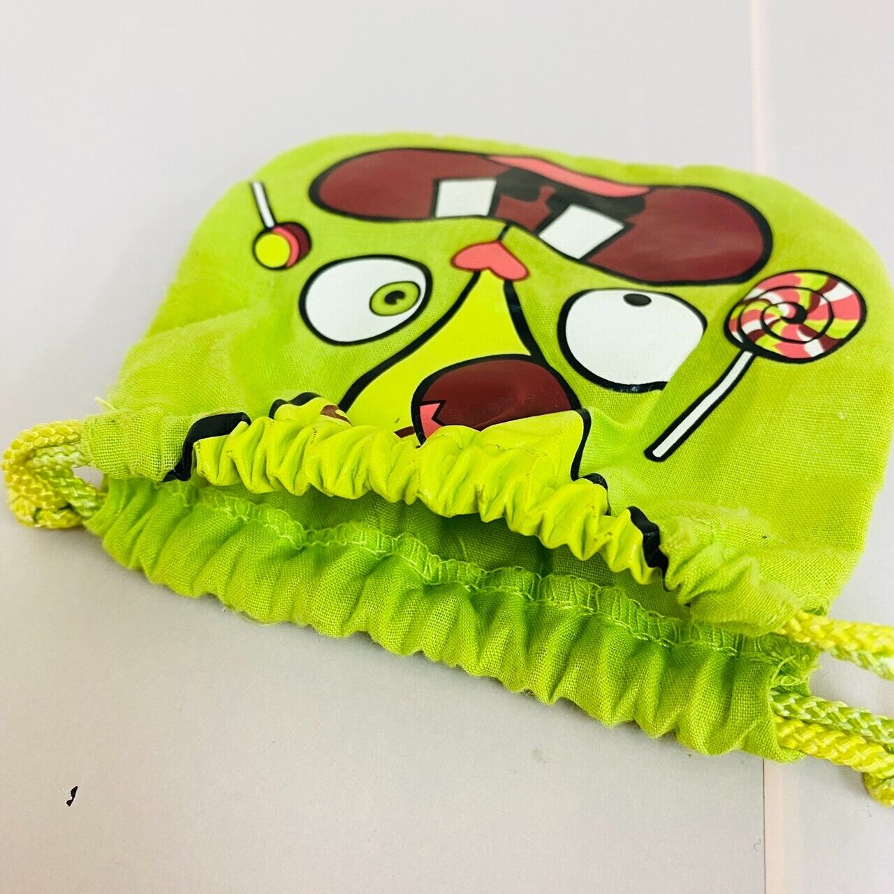 Happy Tree Friends Nutty Drawstring Bag Pouch Purse Green Face Candy Kawaii Rare