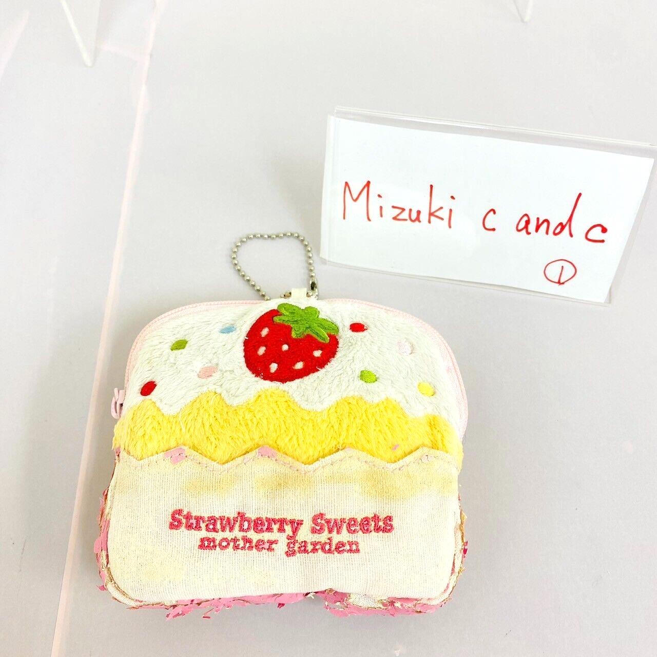 Mother Garden Pouch Ball Chain Cake Strawberry Sweets White Cream Kawaii Rare