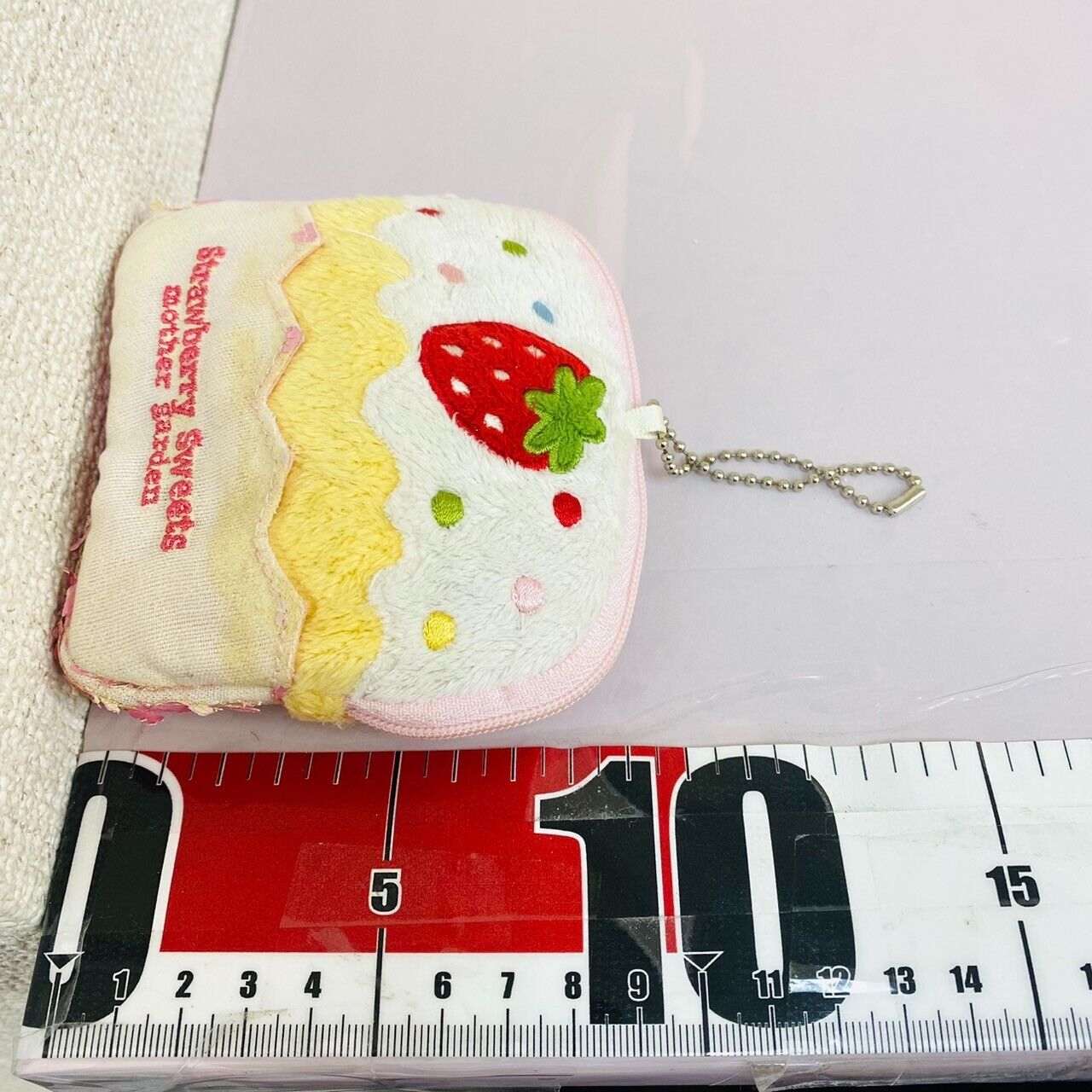 Mother Garden Pouch Ball Chain Cake Strawberry Sweets White Cream Kawaii Rare