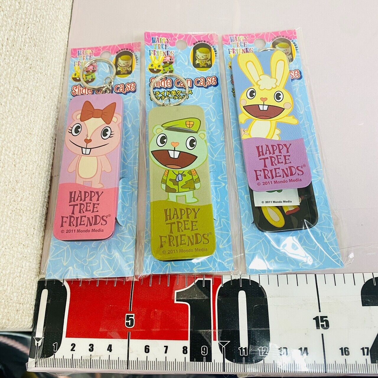 Happy Tree Friends HTF Sliding Can Case Set 3 Cuddles Giggles Flippy Sticker