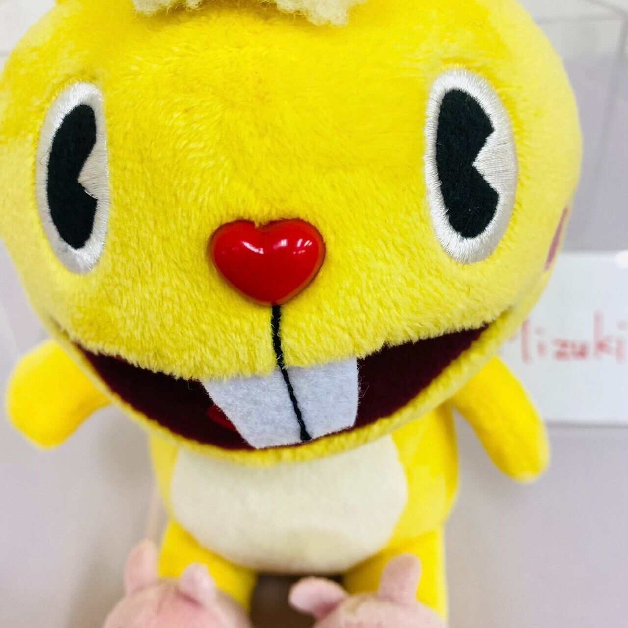 Happy Tree Friends Cuddles Plush Yellow Rabbit Fluffy Soft Stuffed Toy Kawaii