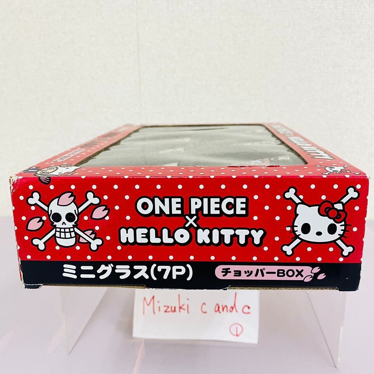 Sanrio Hello Kitty One Piece Collaboration Mini Glass Set Tony Tony Chopper Cat