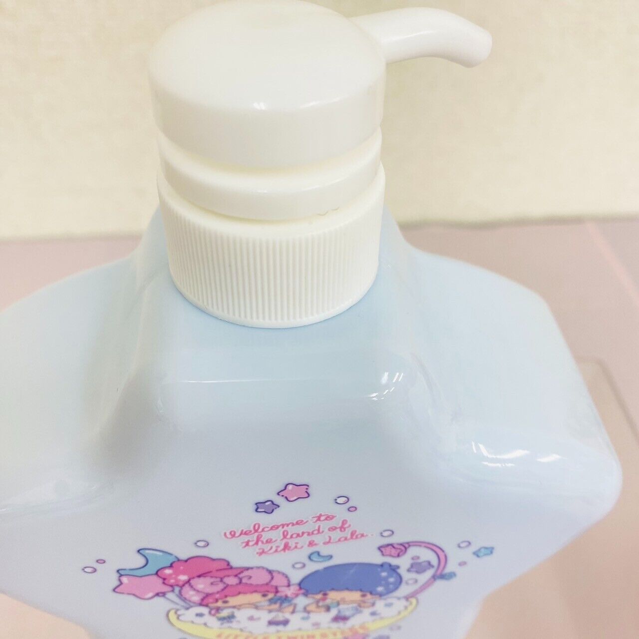 Sanrio Little Twin Stars Pump Bottle Set 2 Pink Blue Kiki&Lala Shampoo Star Bath