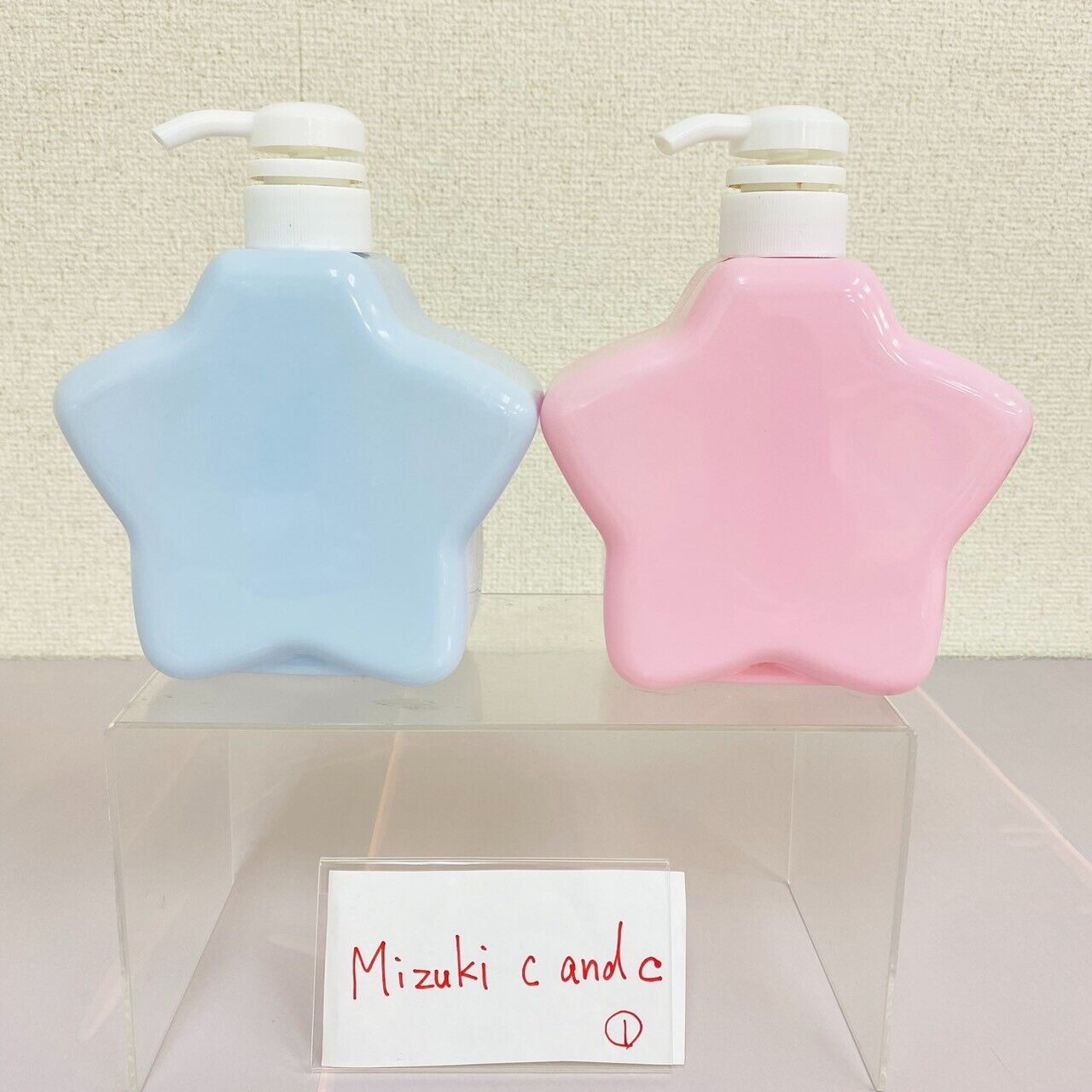 Sanrio Little Twin Stars Pump Bottle Set 2 Pink Blue Kiki&Lala Shampoo Star Bath