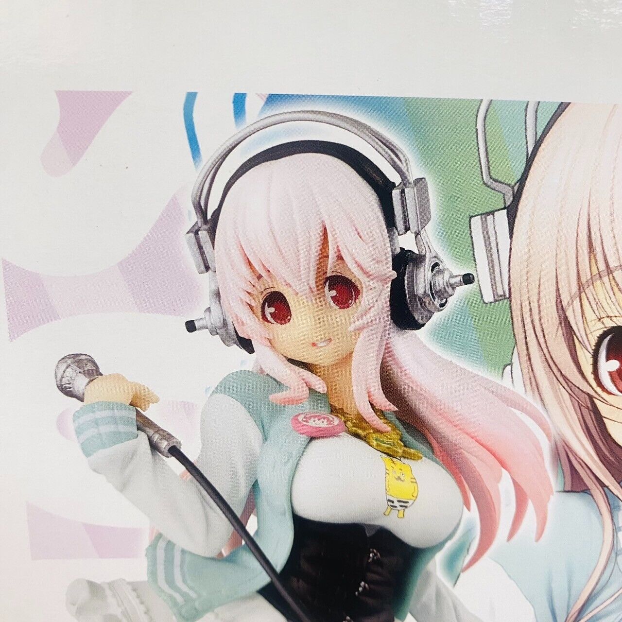 Nitro Super Sonico SQ Figure Tora Version Mike Headphones Jumper Skirt Box Anime