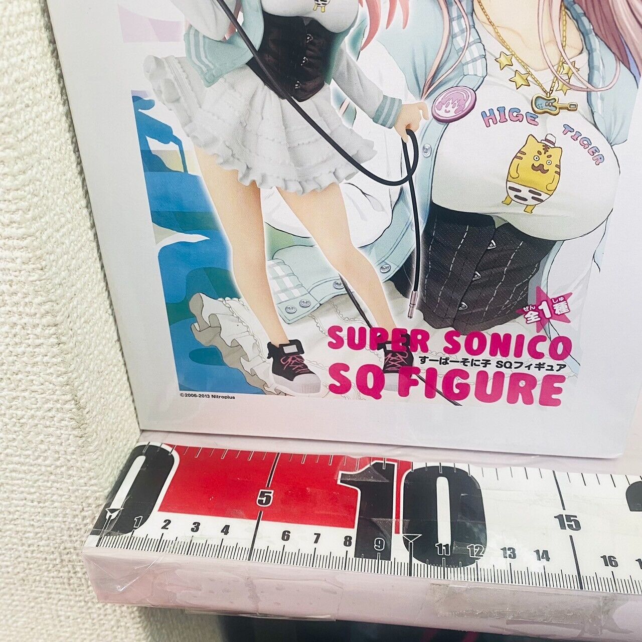 Nitro Super Sonico SQ Figure Tora Version Mike Headphones Jumper Skirt Box Anime