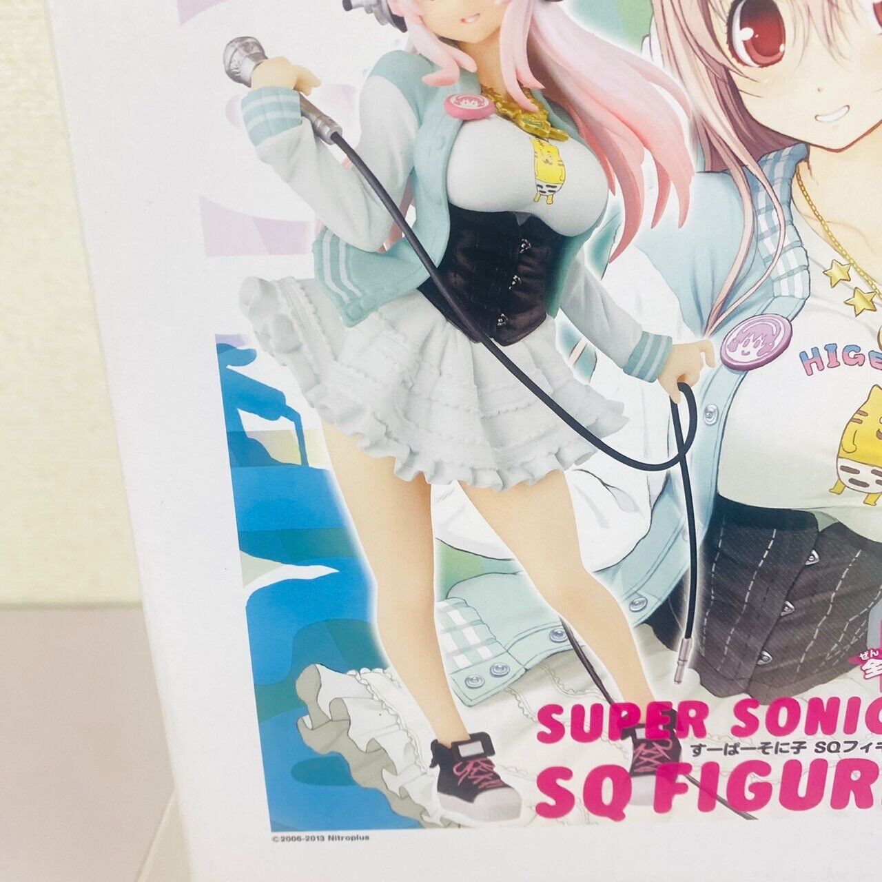 Nitro Super Sonico SQ Figure Tora Version Mike Headphones Jumper Skirt Box Anime