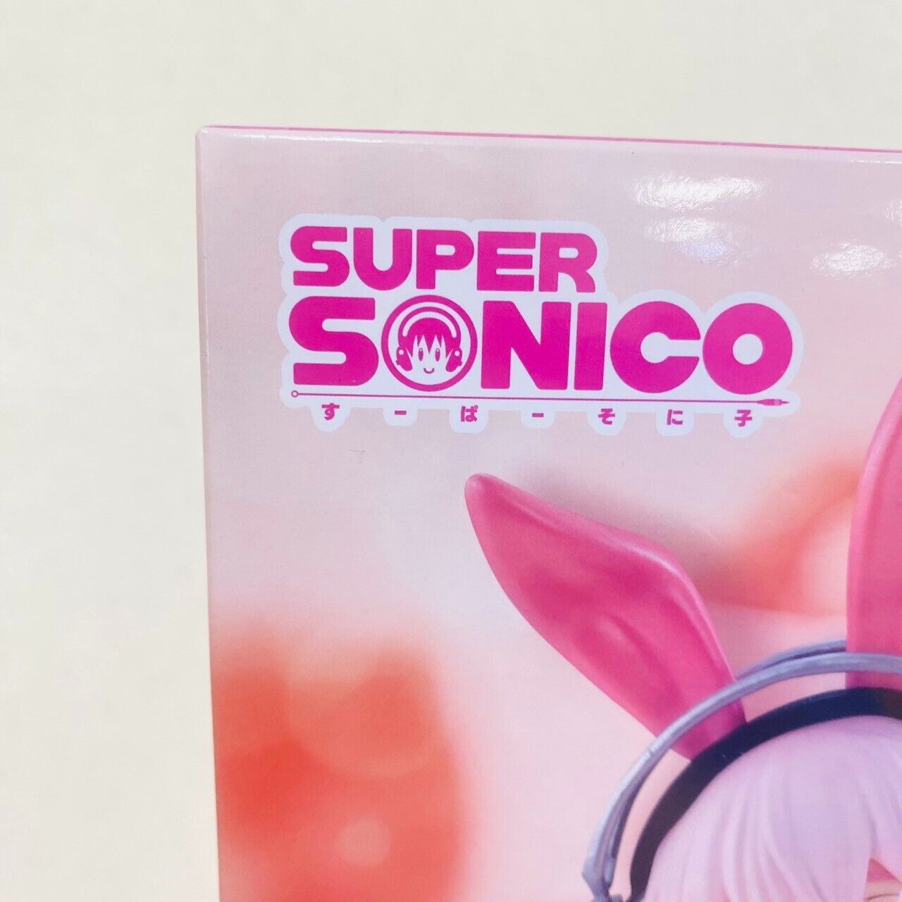 Super Sonico Special Figure Cute Bunny Pink Headphones Fishnet Tights Sewing