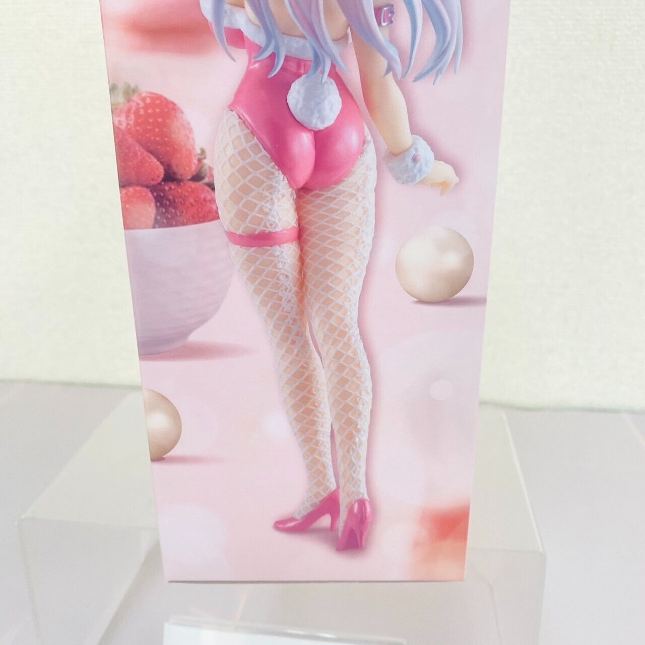 Super Sonico Special Figure Cute Bunny Pink Headphones Fishnet Tights Sewing