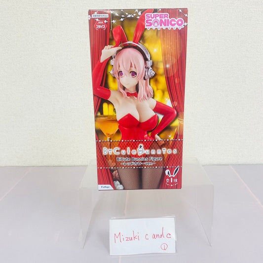 Super Sonico Special Figure Cute Bunny Red Headphones Fishnet Tights Sewing