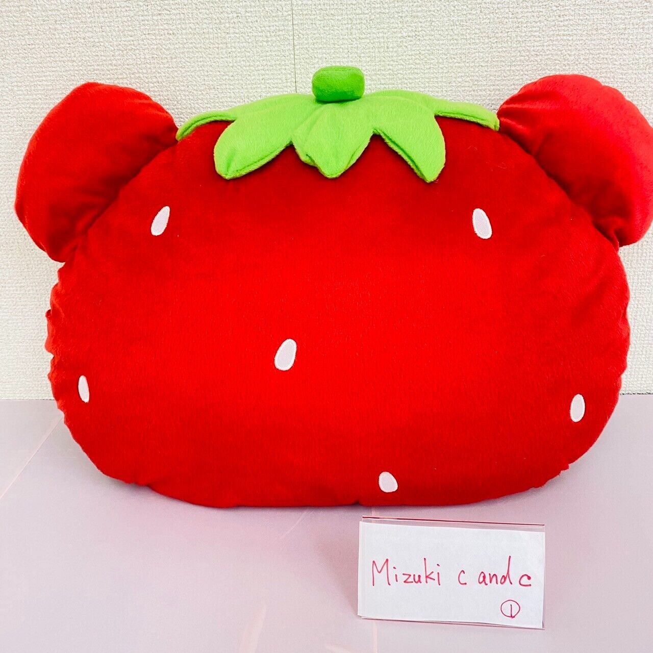 San-X Rilakkuma Korilakkuma Kiiroitori Plush Cushion Strawberry Bear Red Fluffy