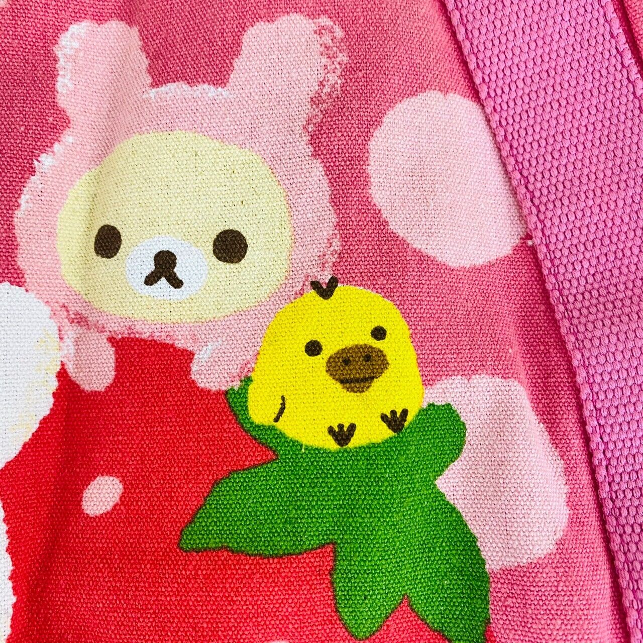 San-x Rilakkuma Korilakkuma Balloon Tote Bag Handbag Strawberry Rabbit Costume