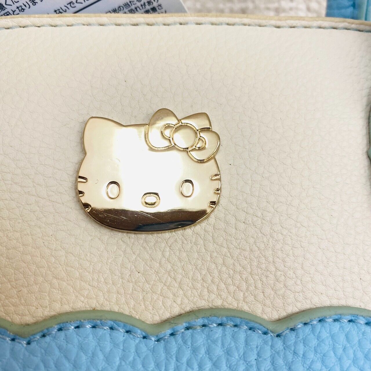 Sanrio Hello Kitty Handbag Bag Light Blue White Flower Cat Tag Kawaii Character