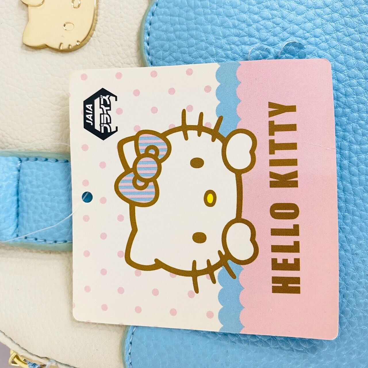 Sanrio Hello Kitty Handbag Bag Light Blue White Flower Cat Tag Kawaii Character