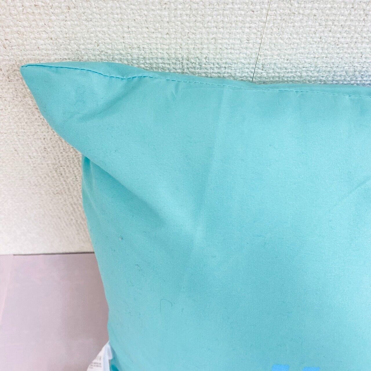 Sanrio Hangyodon Face Cushion Pillow Blue Fluffy Half-Mermaid Kawaii Character